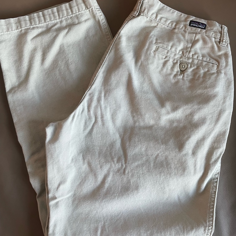 Patagonia Cream Chino Pants Relaxed Fit Cotton - Picture 1 of 4